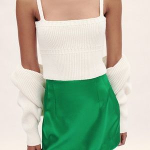 Zara knit arm sweater beige small beige NWT